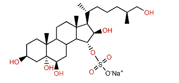 (25S)-5a-Cholestane-3b,5a,6b,15a,16b,26-hexol 15-sulfate